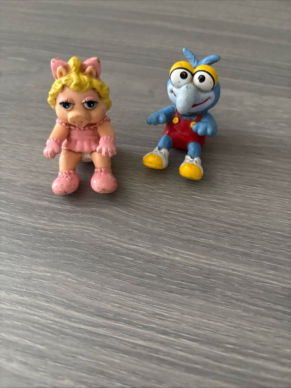 Vintage 1986 McDonald's Muppet Babies Happy Meal Toys Gonzo Ms. Piggy PVC